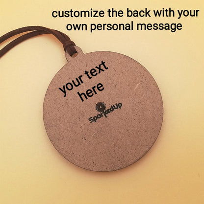 Wood Inlay Ornament Set: Birds (teardrop)